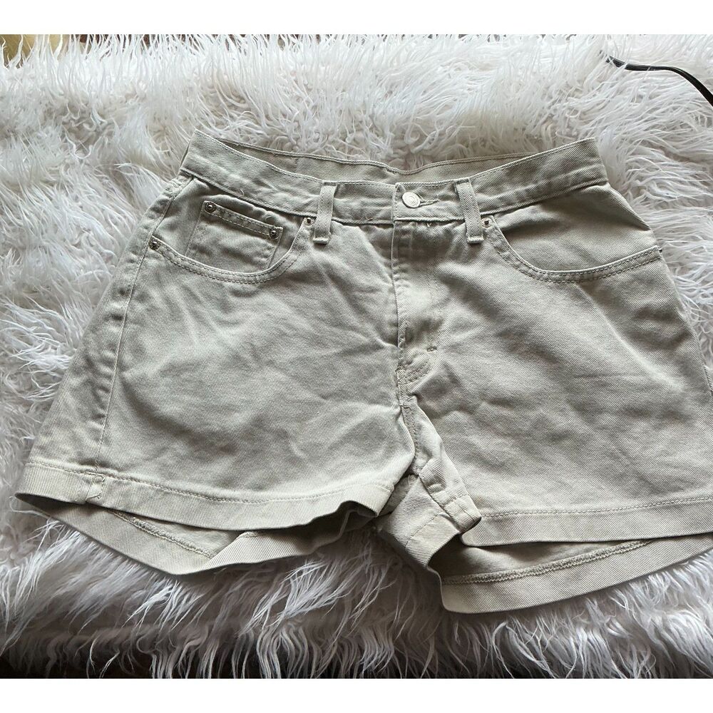 Vintage  Khaki High Waisted Shorts
